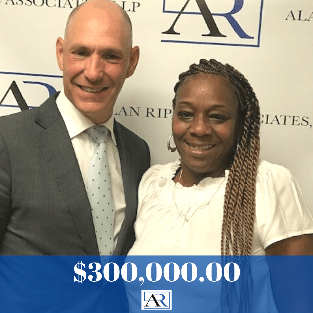 $300,000.00 settlement check for Alan Ripka and Associates client